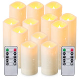 LED candles with flame effect