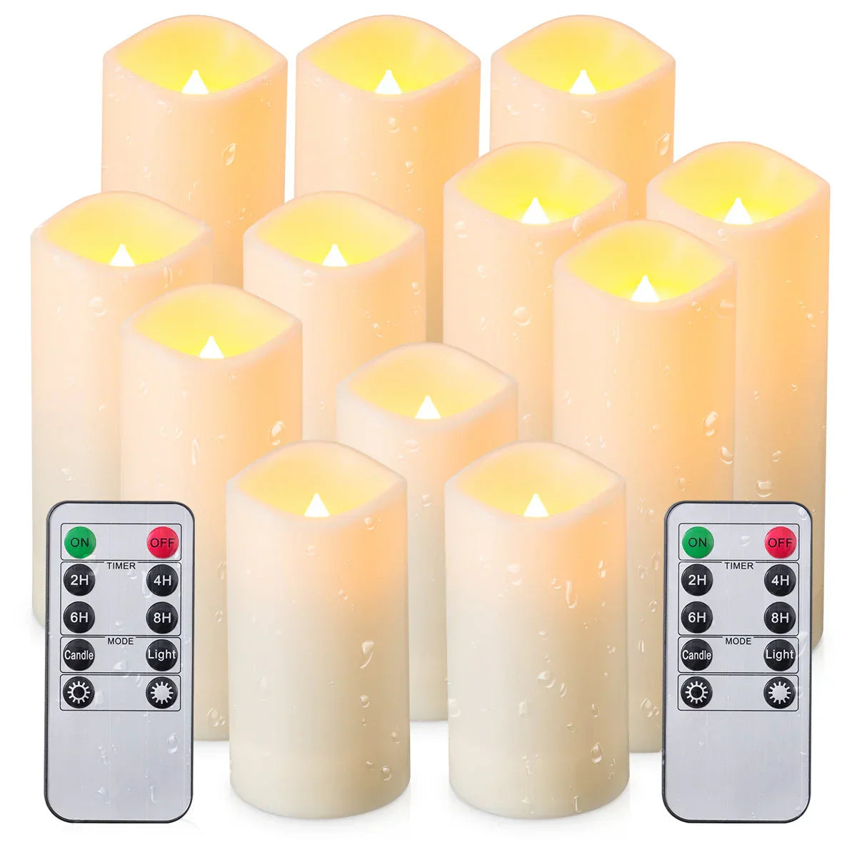Bougies LED effet flamme