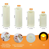 LED candles with flame effect