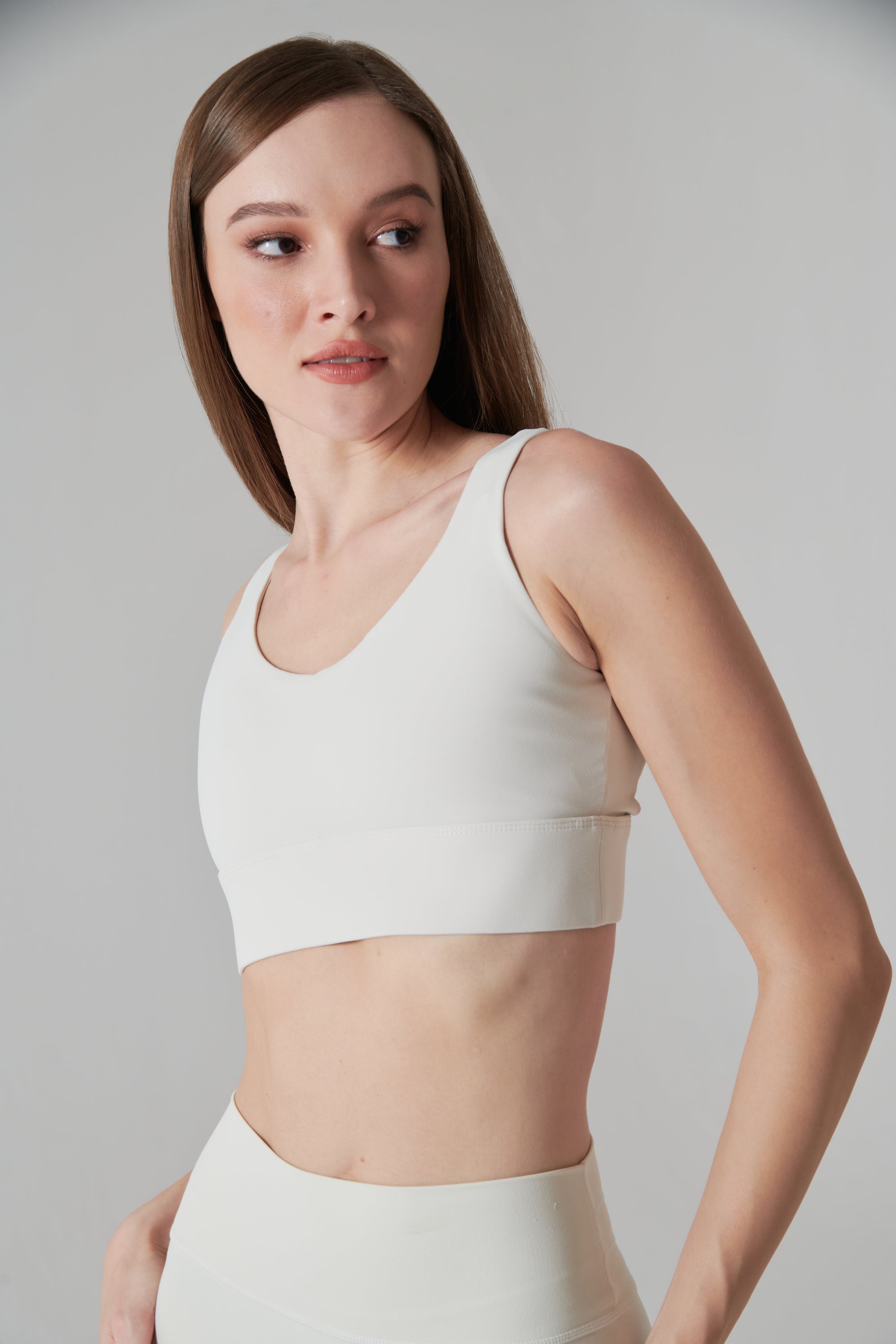 Brassière de Sport Femme beige
