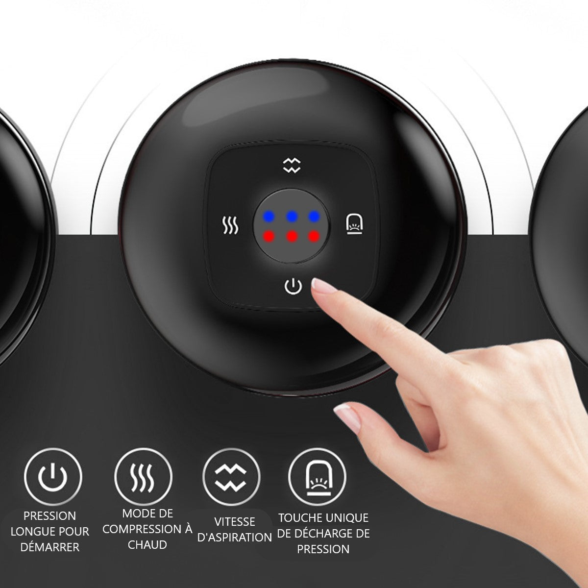 Intelligent massage suction cup