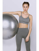 Brassière Sport Fille gris vu de face