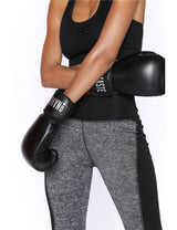 zoom sur le Legging Sport Femme Gris 