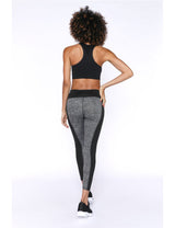 Legging Sport Femme Gris vu de derriere
